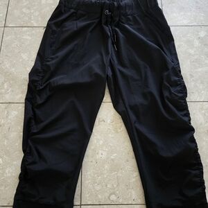 Women's New Kyodan Athletic Golf Pants Cropped - Black - Medium - Athleisure